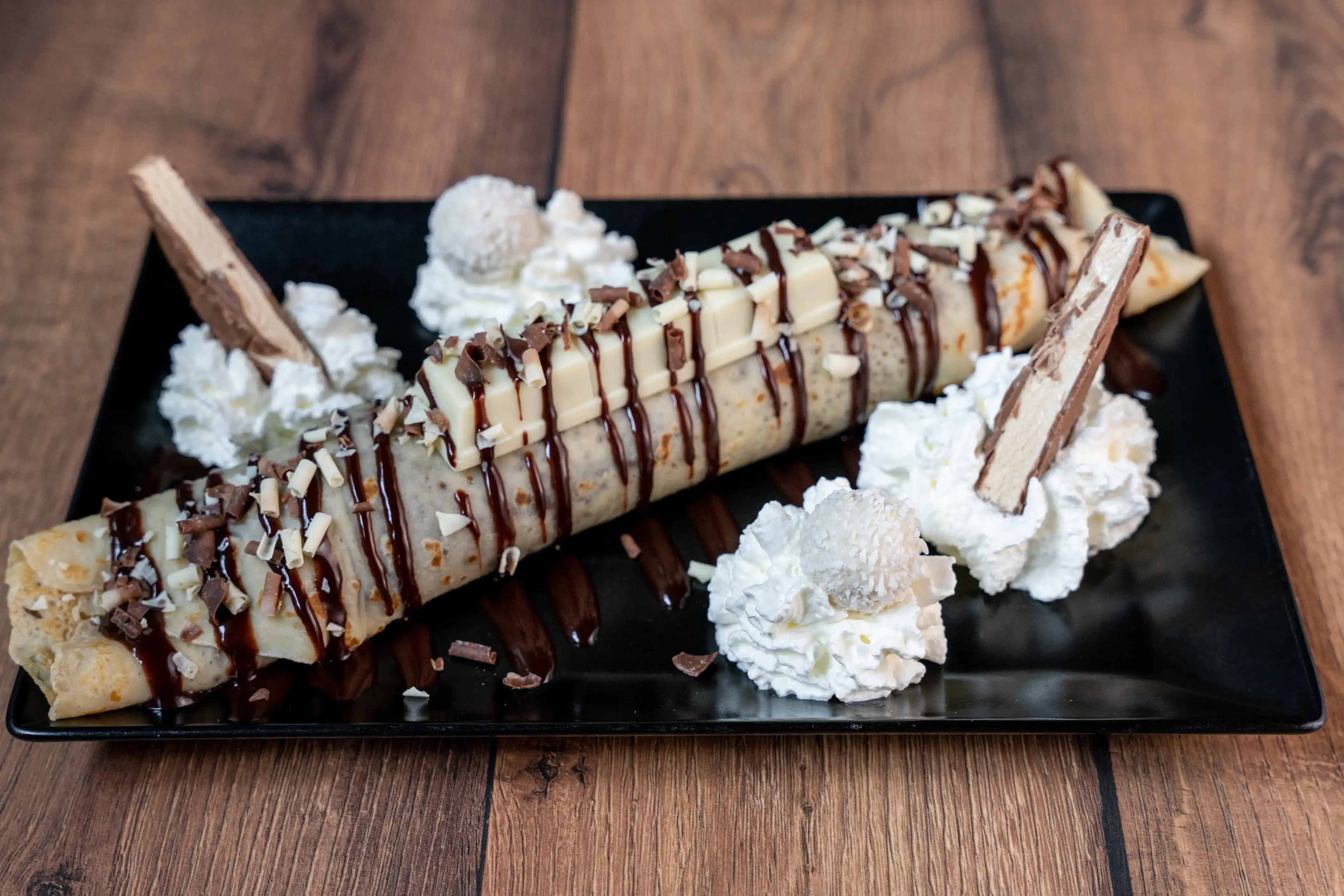 White premium Óriáspalacsinta